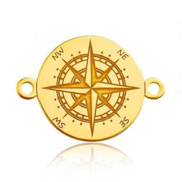 Łącznik Kompas - Róża wiatrów, złoto próby 585 Łącznik Kompas - Róża wiatrów, złoto próby 585