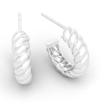 Masywne kolczyki na sztyfcie - retro, srebro 925 EX 30 Masywne kolczyki na sztyfcie - retro, srebro 925 EX 30