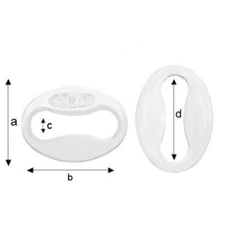 Blaszka cechownicza z wybitą próbą 925 srebro BC 5,0 Blaszka cechownicza z wybitą próbą 925 srebro BC 5,0