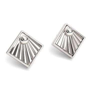 Ozdobne sztyfty dwukolorowe - w kształcie rombu, srebro 925 SZ 146 Ozdobne sztyfty dwukolorowe - w kształcie rombu, srebro 925 SZ 146