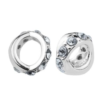 Przekładka okrągła z kamieniami, srebro 925 PR 29 Przekładka okrągła z kamieniami, srebro 925 PR 29