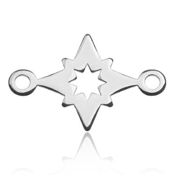 Zawieszka / Łącznik Gwiazdka, srebro 925 BL 492 - 0,4 mm Zawieszka / Łącznik Gwiazdka, srebro 925 BL 492 - 0,4 mm