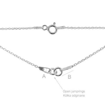 Baza do naszyjnika srebro próba 925 S-CHAIN 2 - 38 CM Baza do naszyjnika srebro próba 925 S-CHAIN 2 - 38 CM