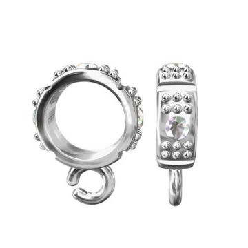 Ozdobny element do podwieszania z kamieniami, srebro 925 OB 6 Ozdobny element do podwieszania z kamieniami, srebro 925 OB 6