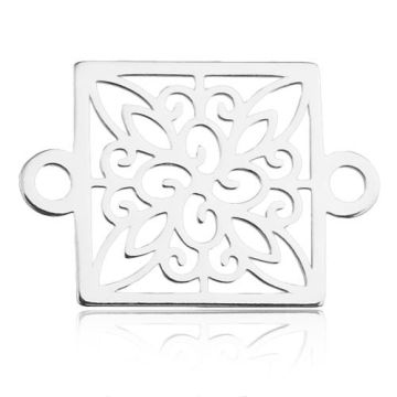 Łącznik ażurowy kwadrat, srebro 925 BL 753 - 0,4 mm Łącznik ażurowy kwadrat, srebro 925 BL 753 - 0,4 mm