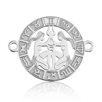 Łącznik Znak zodiaku Bliźnięta, srebro 925 BL 659 - 0,4 mm Łącznik Znak zodiaku Bliźnięta, srebro 925 BL 659 - 0,4 mm