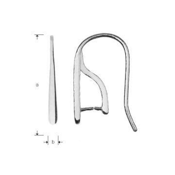 Bigle otwarte do kamieni, srebro BO 45 Bigle otwarte do kamieni, srebro BO 45