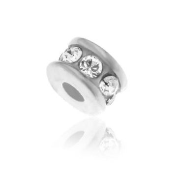 Przekładka z kamieniami, srebro RONDELLA 5X5 Przekładka z kamieniami, srebro RONDELLA 5X5