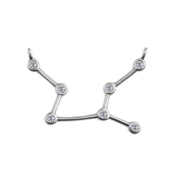 Łącznik / Zawieszka Panna Znak Zodiaku z kamieniami, srebro 925 S-CHARM 361 Łącznik / Zawieszka Panna Znak Zodiaku z kamieniami, srebro 925 S-CHARM 361