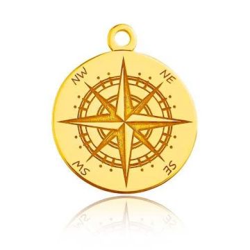 Zawieszka Kompas - Róża wiatrów, złoto próby 585 Zawieszka Kompas - Róża wiatrów, złoto próby 585