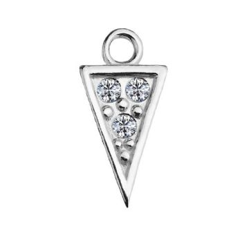 Zawieszka Mały Trójkąt z kamieniami, srebro 925 S-CHARM 420 Zawieszka Mały Trójkąt z kamieniami, srebro 925 S-CHARM 420