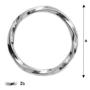 Kółka z drutu giętego srebro próba 925 KSK 13 Kółka z drutu giętego srebro próba 925 KSK 13