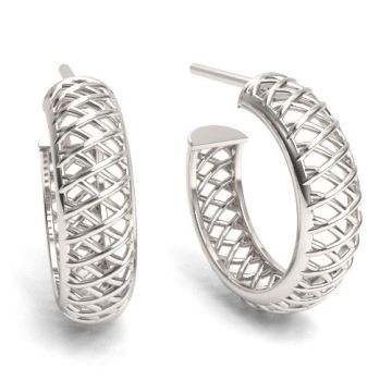 Baza do kolczyków, szerokie sztyfty koła ażurowe, srebro 925 EX 12 Baza do kolczyków, szerokie sztyfty koła ażurowe, srebro 925 EX 12
