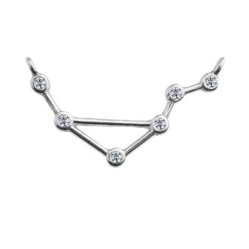 Łącznik / Zawieszka Waga Znak Zodiaku z kamieniami, srebro 925 S-CHARM 362 Łącznik / Zawieszka Waga Znak Zodiaku z kamieniami, srebro 925 S-CHARM 362