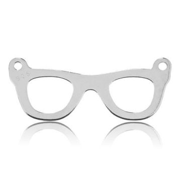Zawieszka łącznik Okulary, srebro próba 925 BL 147 - 0,4 mm Zawieszka łącznik Okulary, srebro próba 925 BL 147 - 0,4 mm