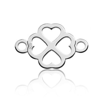 Zawieszka/Łącznik Mała Koniczynka, srebro 925 BL 526 - 0,4 mm Zawieszka/Łącznik Mała Koniczynka, srebro 925 BL 526 - 0,4 mm