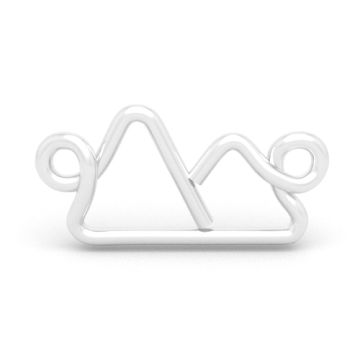 Łącznik ozdobny - góry, srebro 925 D20 Łącznik ozdobny - góry, srebro 925 D20