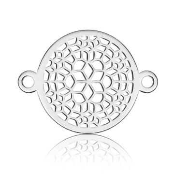 Łącznik Rozetka Ażurowa, srebro 925 BL 410 - 0,4 mm Łącznik Rozetka Ażurowa, srebro 925 BL 410 - 0,4 mm