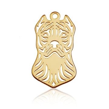 Zawieszka Pies Pitbull / Amstaff, złoto próby 585