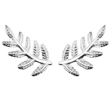Sztyfty / kolczyki Listki, srebro 925 SZ 124