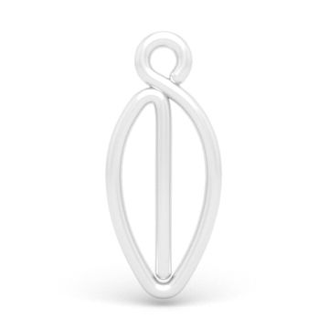 Zawieszka ozdobna - liść, srebro 925 D29 Zawieszka ozdobna - liść, srebro 925 D29