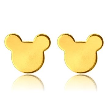 Sztyft baza do kolczyków Myszka Mickey, złoto próba 585 Sztyft baza do kolczyków Myszka Mickey, złoto próba 585