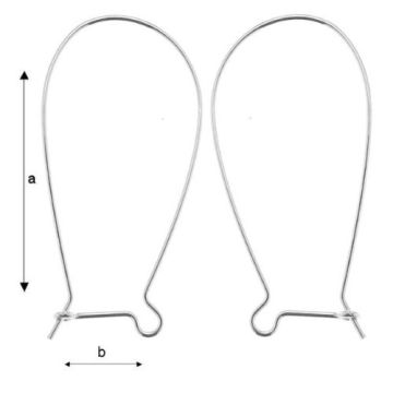 Bigle zamknięte duże srebro próba 925 BZ 9 Bigle zamknięte duże srebro próba 925 BZ 9