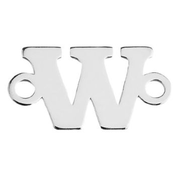Łącznik Litera W, srebro 925 CMBL W - 0,4 mm Łącznik Litera W, srebro 925 CMBL W - 0,4 mm