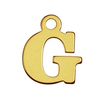 Zawieszka litera G, złoto próby 585 Zawieszka litera G, złoto próby 585