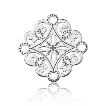 Łącznik / Zawieszka ozdobna grawerowana, srebro 925 BL 531 - 0,4 mm Łącznik / Zawieszka ozdobna grawerowana, srebro 925 BL 531 - 0,4 mm