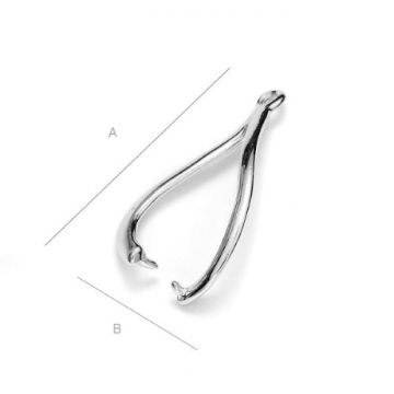 Krawat do kamieni lub kulek discoball  srebro 925 KRP 37 Krawat do kamieni lub kulek discoball  srebro 925 KRP 37