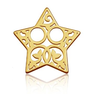 Blaszka Celebrytka Gwiazdka - ażurowa, złoto próby 585 Blaszka Celebrytka Gwiazdka - ażurowa, złoto próby 585
