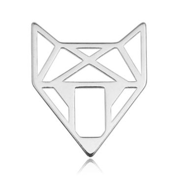 Zawieszka ażurowa Lis origami, srebro próby 925 BL 294 - 0,4 mm Zawieszka ażurowa Lis origami, srebro próby 925 BL 294 - 0,4 mm