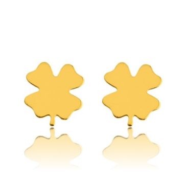 Sztyft baza do kolczyków Koniczynki, złoto próba 585 Sztyft baza do kolczyków Koniczynki, złoto próba 585