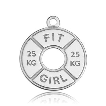 Zawieszka Ciężarek Fit Girl, srebro próby 925 BL 305 - 0,4 mm Zawieszka Ciężarek Fit Girl, srebro próby 925 BL 305 - 0,4 mm