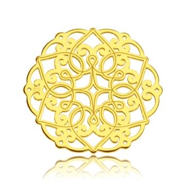 Zawieszka/łącznik ażurowy, złoto próby 585 Zawieszka/łącznik ażurowy, złoto próby 585