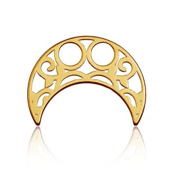 Blaszka Celebrytka Księżyc - ażurowy, złoto próby 585 Blaszka Celebrytka Księżyc - ażurowy, złoto próby 585