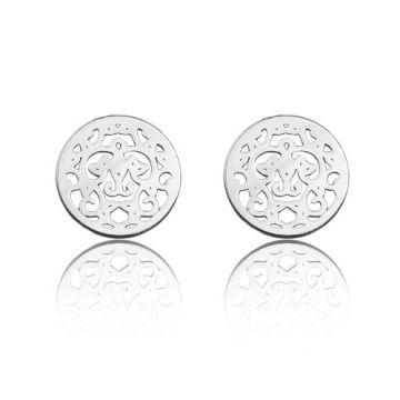 Sztyfty Rozetki ażurowe, srebro próba 925, SZ 49
