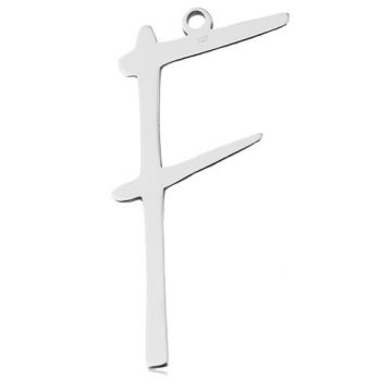 Zawieszka Duża Litera F, srebro 925 BL 820 - 0,8 mm Zawieszka Duża Litera F, srebro 925 BL 820 - 0,8 mm