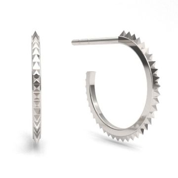 Baza do kolczyków, sztyfty koła z rowkowaną powierzchnią, srebro 925 EX 6 Baza do kolczyków, sztyfty koła z rowkowaną powierzchnią, srebro 925 EX 6