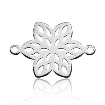 Zawieszka / Łącznik Ażurowy Kwiatek, srebro 925 BL 495 - 0,4 mm Zawieszka / Łącznik Ażurowy Kwiatek, srebro 925 BL 495 - 0,4 mm