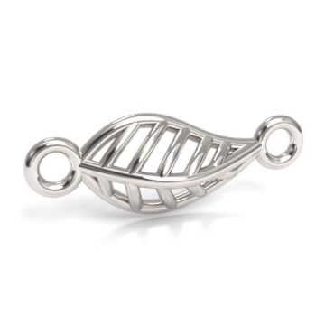 Łącznik ażurowy Liść, srebro 925 S-CHARM 639 Łącznik ażurowy Liść, srebro 925 S-CHARM 639