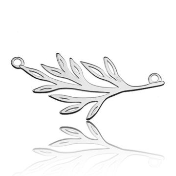 Zawieszka / łącznik Listki, srebro 925 BL 342 - 0,4 mm Zawieszka / łącznik Listki, srebro 925 BL 342 - 0,4 mm