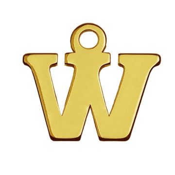 Zawieszka litera W, złoto próby 585 Zawieszka litera W, złoto próby 585