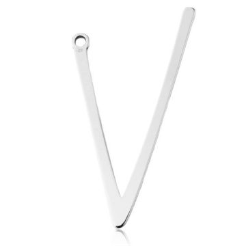 Zawieszka Duża Litera V, srebro 925 BL 837 - 0,8 mm Zawieszka Duża Litera V, srebro 925 BL 837 - 0,8 mm