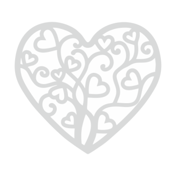 Serce zawijasy z sercami mniejsze - 0,4 mm