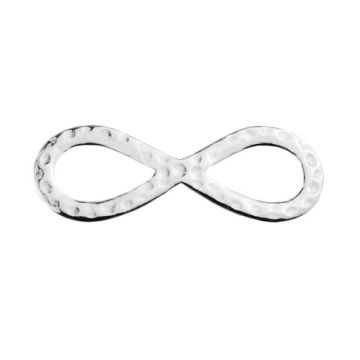 Łącznik młotkowany Znak Nieskończoności , srebro 925 S-CHARM 554 Łącznik młotkowany Znak Nieskończoności , srebro 925 S-CHARM 554