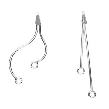 Baza do kolczyków 2 łańcuszki 30x40, srebro 925 8L020-2xFPx2D3040 Baza do kolczyków 2 łańcuszki 30x40, srebro 925 8L020-2xFPx2D3040