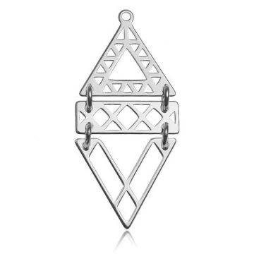 Zawieszka Potrójna Trójkąty, srebro 925 BL 477 - 0,4 mm Zawieszka Potrójna Trójkąty, srebro 925 BL 477 - 0,4 mm