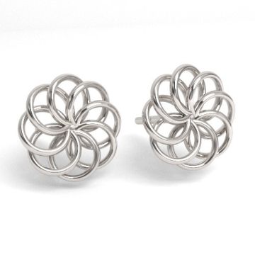 Sztyfty ozdobne, ażurowe, srebro 925 SZ 141 Sztyfty ozdobne, ażurowe, srebro 925 SZ 141